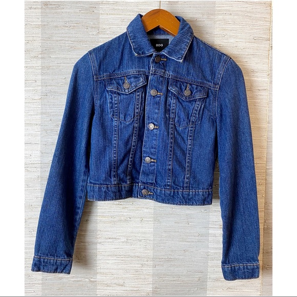 URBAN OUTFITTERS Shrunken Denim Trucker Jacket XS - Picture 3 of 5